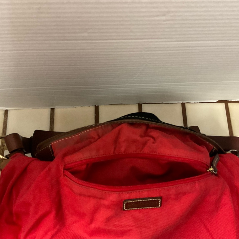 Dooney & Bourke Black and Brown Shoulder Bag - Picture 13 of 15